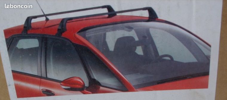 Jeu De Barres De Toit Acier Twinny Load S55 - Compatible Citroën C4 Picasso/Grand Picasso 2013- & Spacetourer 2018- - Noir Anti-Vol TÜV
