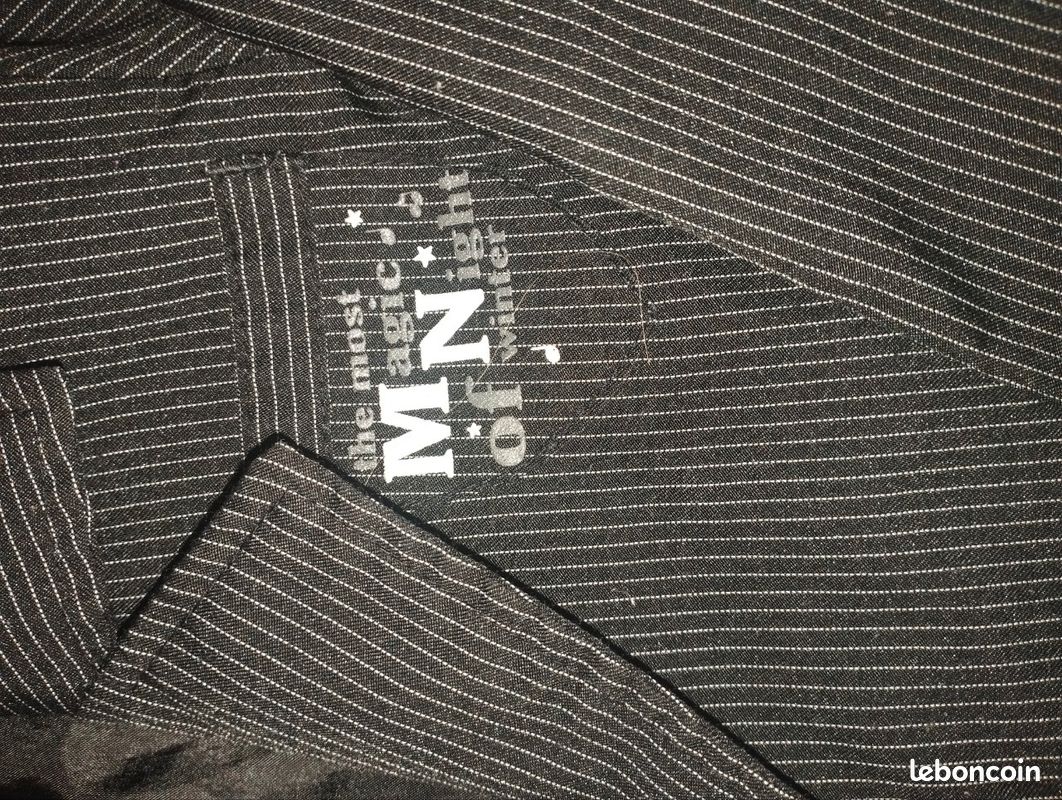 Veste noir 4 ans noir avec des rayures legere (image 2)