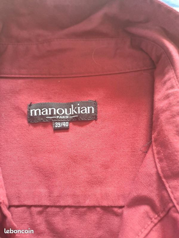 Chemise Alain Manoukian Femme - Taille 3/40 - Vert Bleu Clair En Coton - Neuf Sans étiquette
