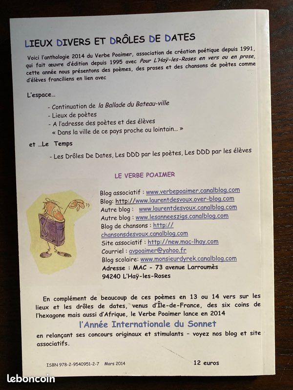 Lieux divers et drôles de dates - Le verbe Poaimer (image 2)