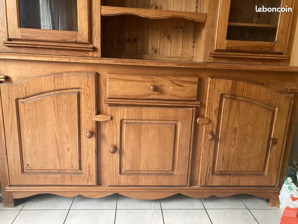 Beau vaisselier en bois / meuble en pin (image 4)