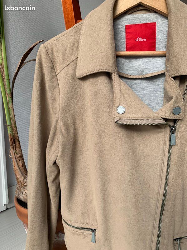 Veste blazer perfecto élégante brun camel femme taille 36 Vêtements