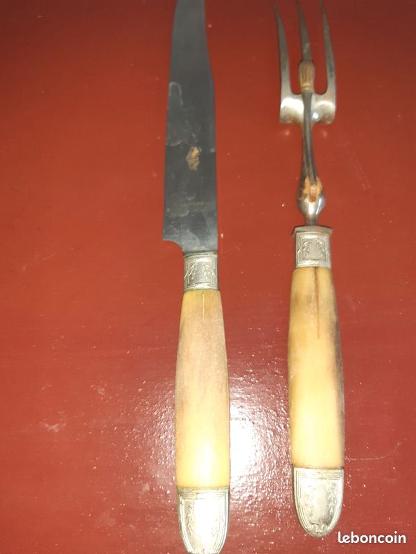 Couverts à découper acier corne (image 1)