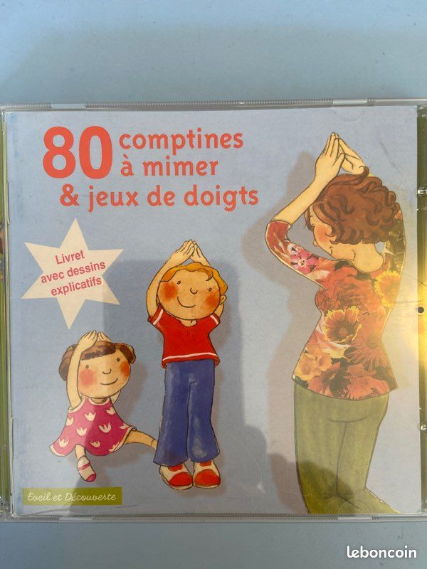 CD enfants : 80 comptines à mimer & jeux de doigts (image 1)