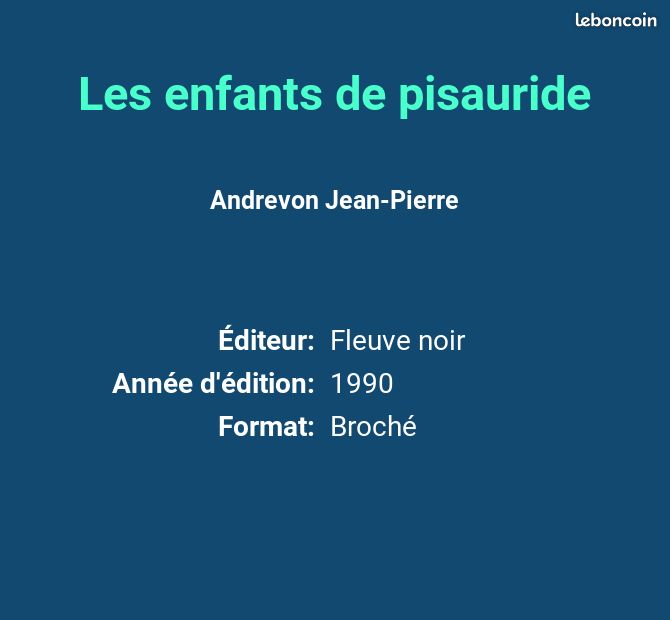 Les enfants de pisauride - Andrevon Jean-Pierre (image 2)