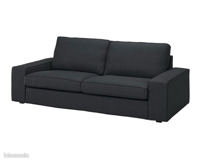 Housses de canapé 3 places KIWIK Ikea anthracite (image 1)