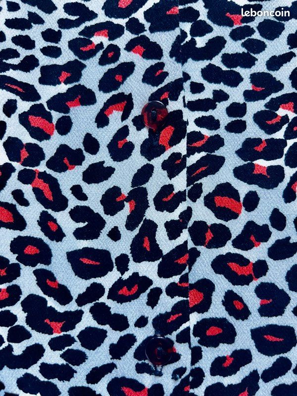 Robe léopard rouge et noir (image 6)
