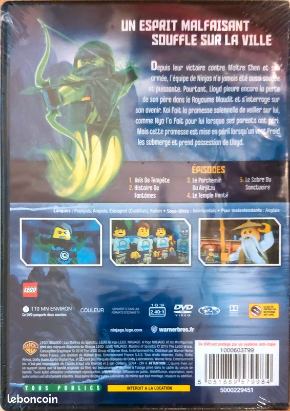 Lego Ninjago Possession Saison Partie DVD Neuf DVD