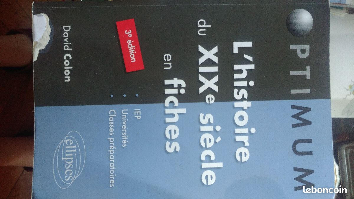 L'histoire du XIXe siècle en fiches David Colon (image 1)