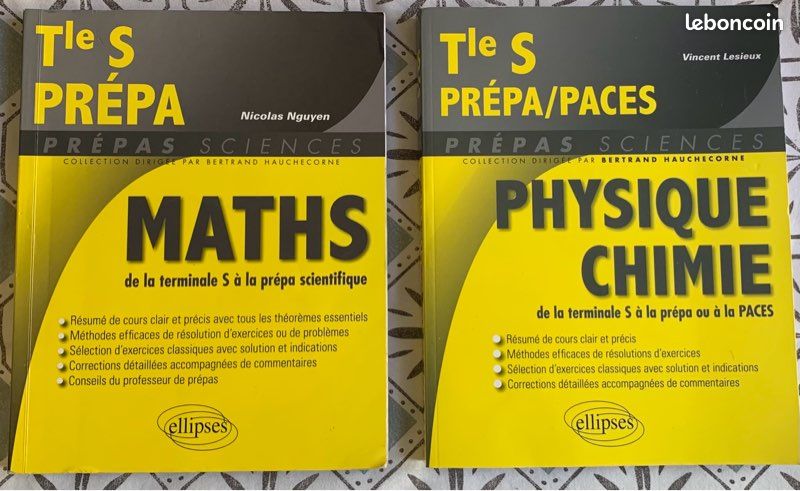 Livres Prépa /lycée Ellipses maths physique (image 1)
