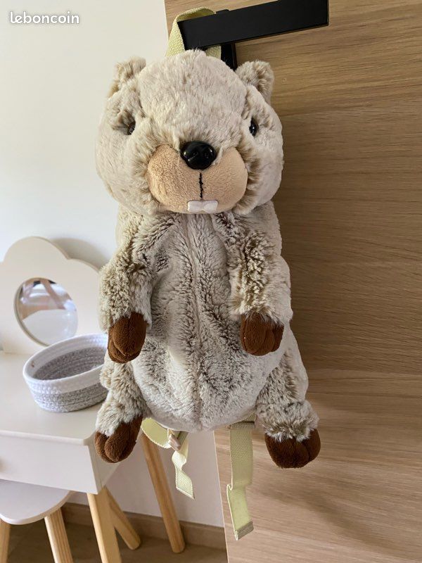 Sac a dos doudou marmotte (image 1)