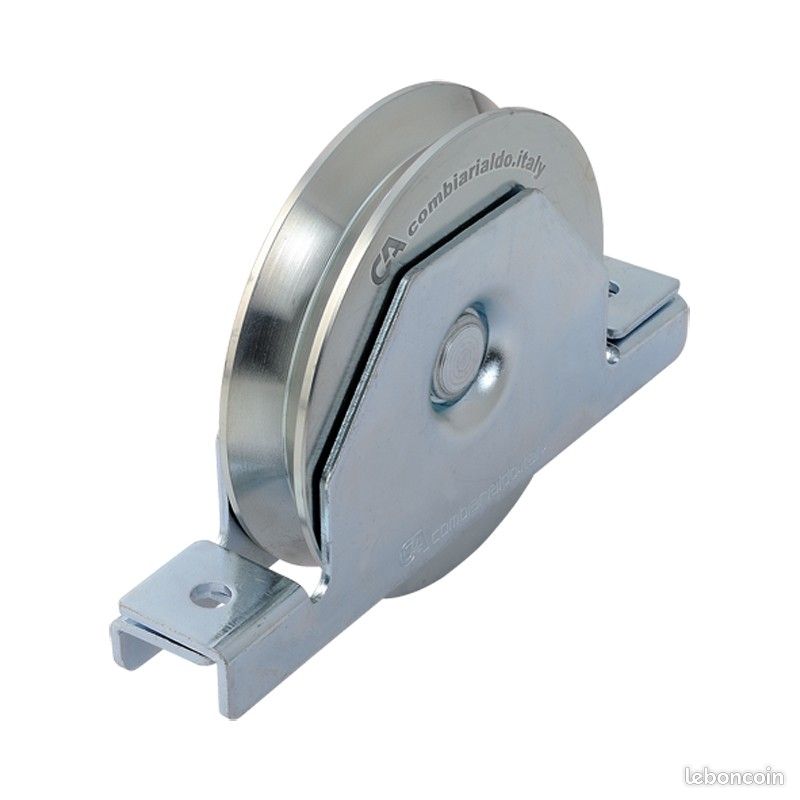 METALIDEAL | Galet Ou Roue De Portail Support Intérieur Diamètre 60mm Pour Rail Gorge V (image 1)