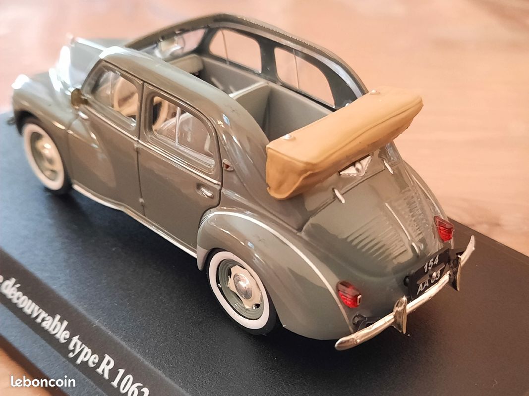 Renault 4cv berline decouvrable type r 1062 de 1953 - 1/43 (image 6)