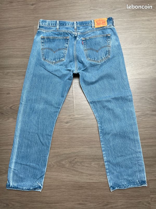 Levi's 501 bleu jean vintage homme button up fly W38 L32 (image 11)
