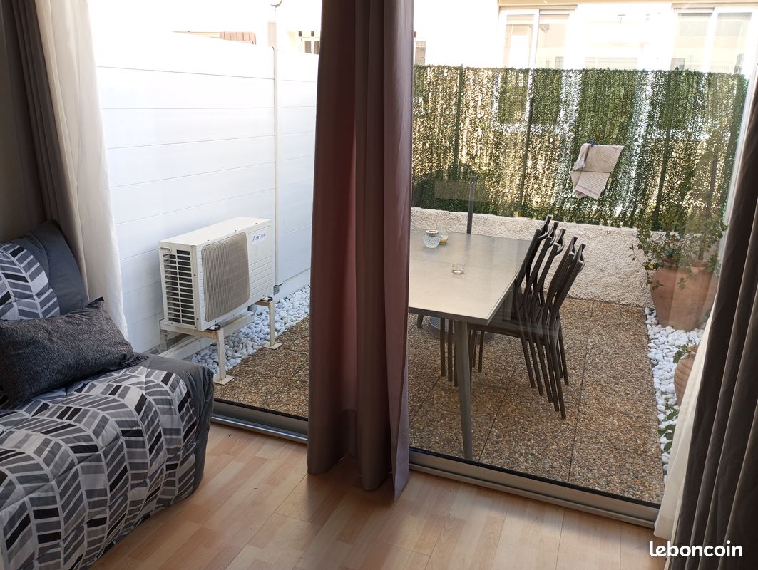 Studio cabine climatisé rez de jardin le grau du roi (image 10)