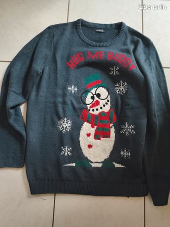 Pull de Noël H&M Chien qui louche - Taille L - Seconde main