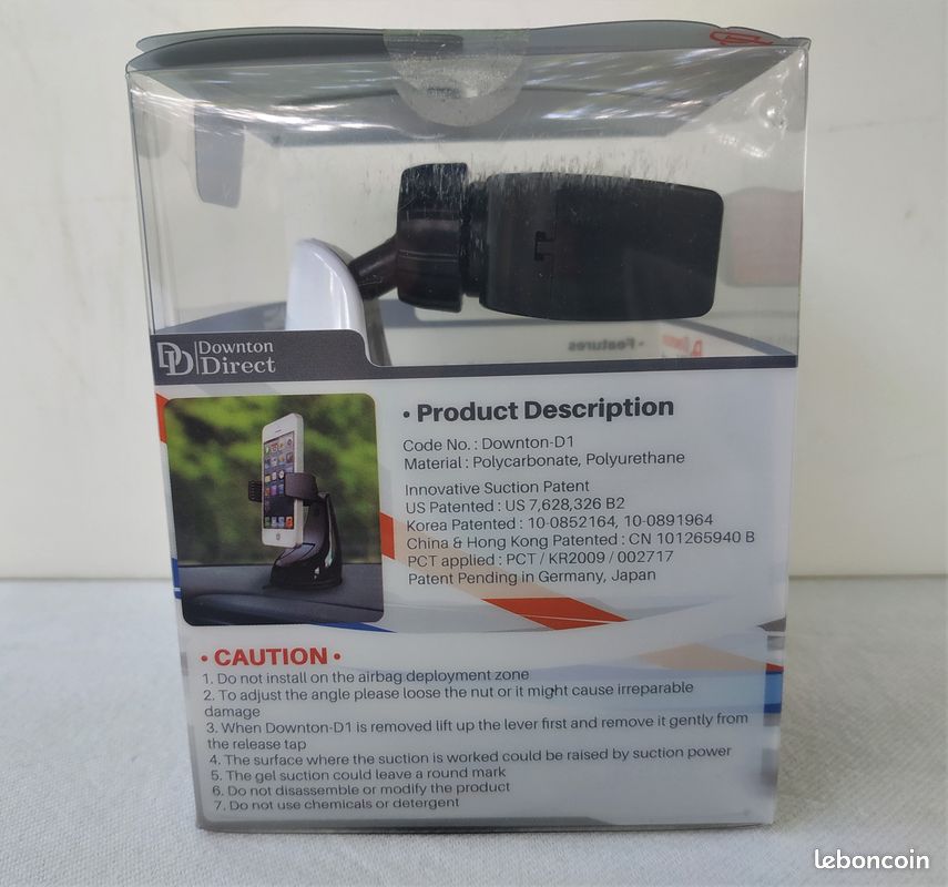 Supports Smartphone universel Rouge/Blanc - Downton Direct (image 4)