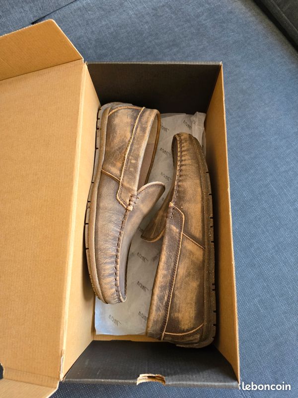 MCS Mocassins marron cuir vieilli (image 8)