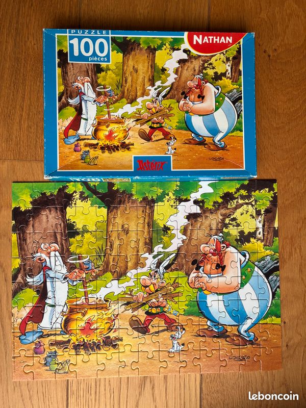 Jeu De Cubes Puzzle Astérix Vintage – Années 70, Fabrication Espagnole PAPIROTS