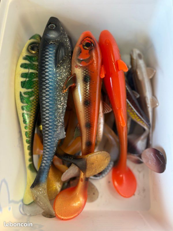 Lot De 20 Gros Leurres De Pêche – Appâts Top Water, Crankbaits, Swimbaits