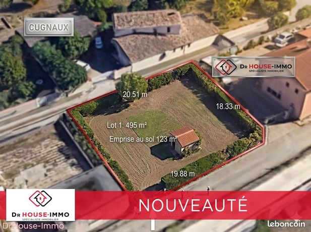 Terrain 493 m² cugnaux