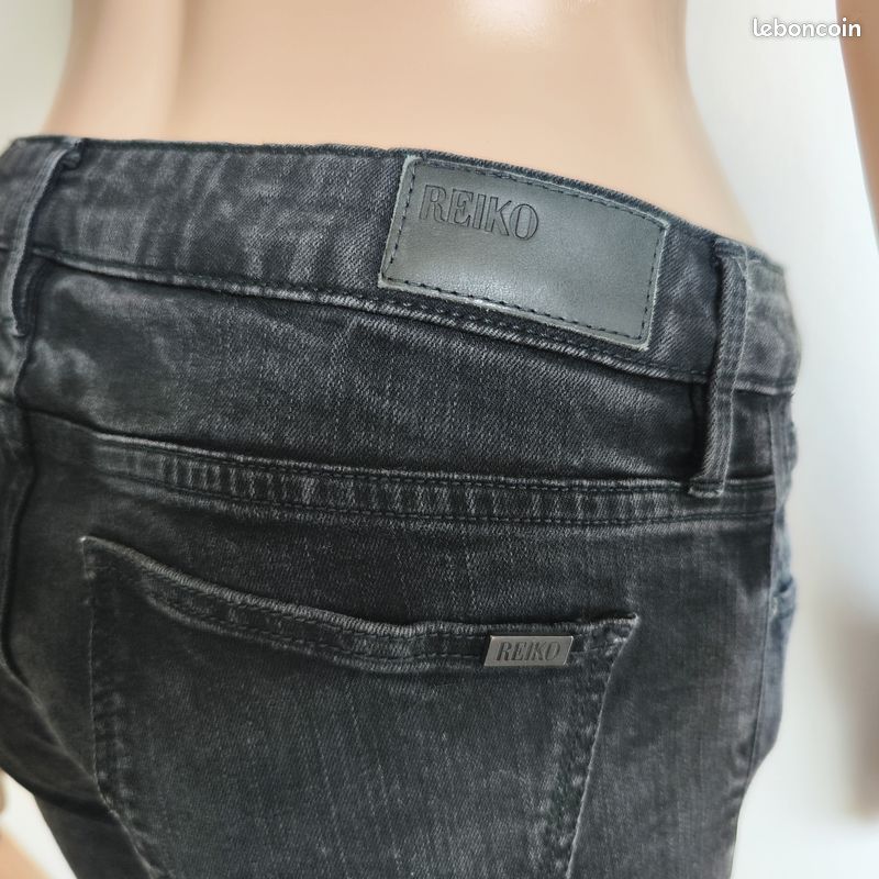 Jeans Reiko noir - Taille 29 (39) (image 7)