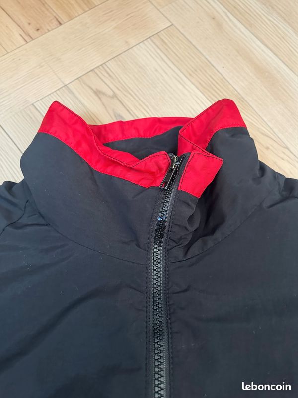 Veste Coupe-vent Vintage AFRC Rouge Taille L - Années 80 - Fabriqué Aux USA - État Très Bon