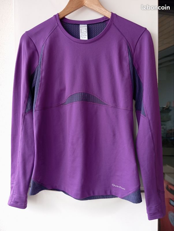 Pull polaire rouge pour femme / marque Quechua / taille XS