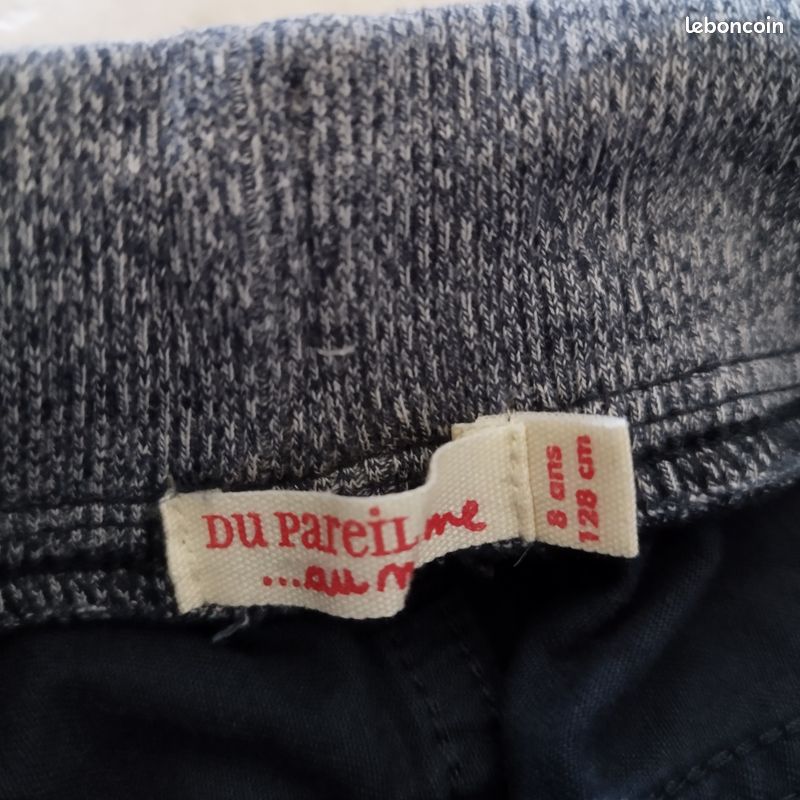 Pantalon du pareil au même 8 ans garcçon bleu marine à poche (image 3)