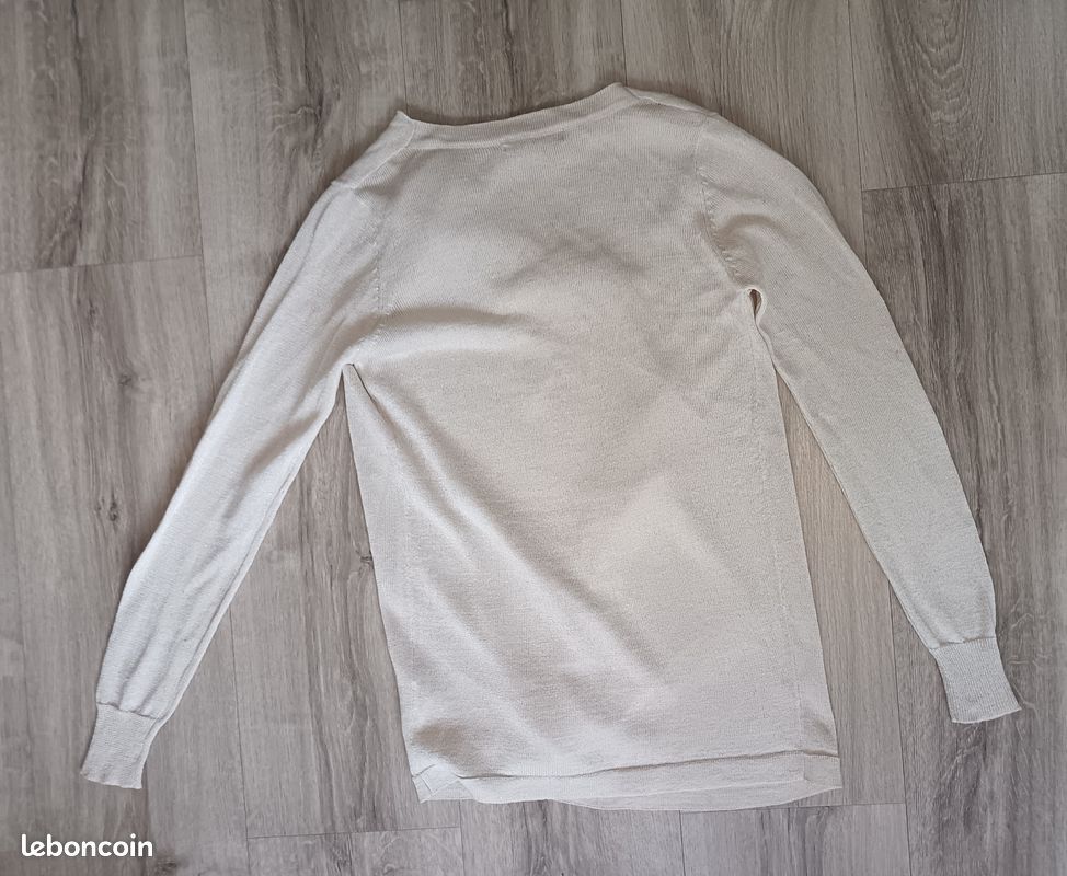 Gilet crème pailleté Mim XS (image 11)