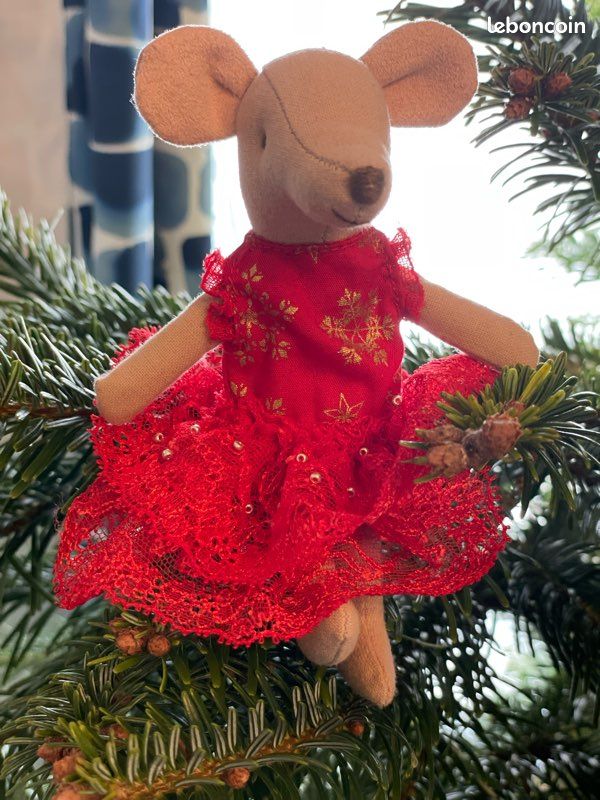 La robe de Noël pour la souris Meileg grande sœur (image 4)