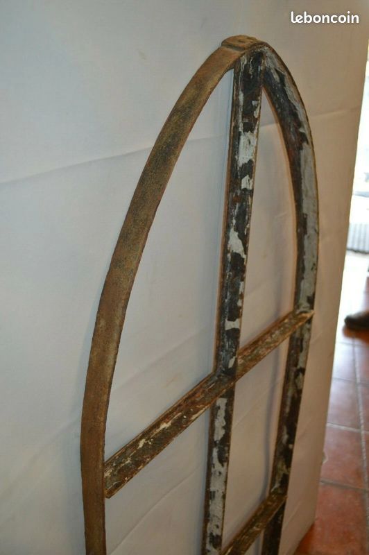 Fenêtre Ornementale De Grange Style Antique - Fer Gris 48x41cm - Aubaho