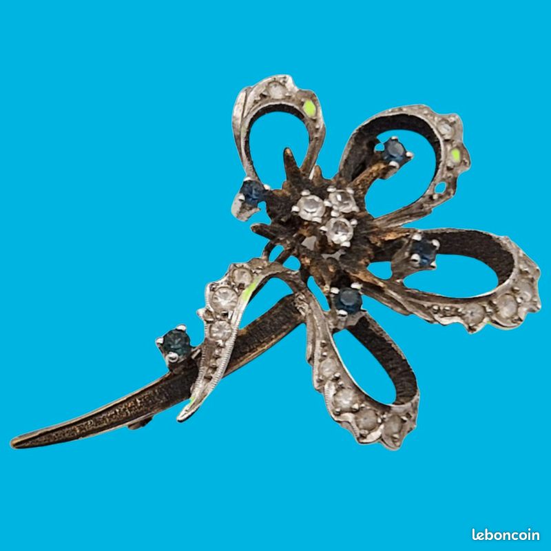 Broche Ancienne En Argent - Poinçon 800, Bijou Vintage Femme | Occasion