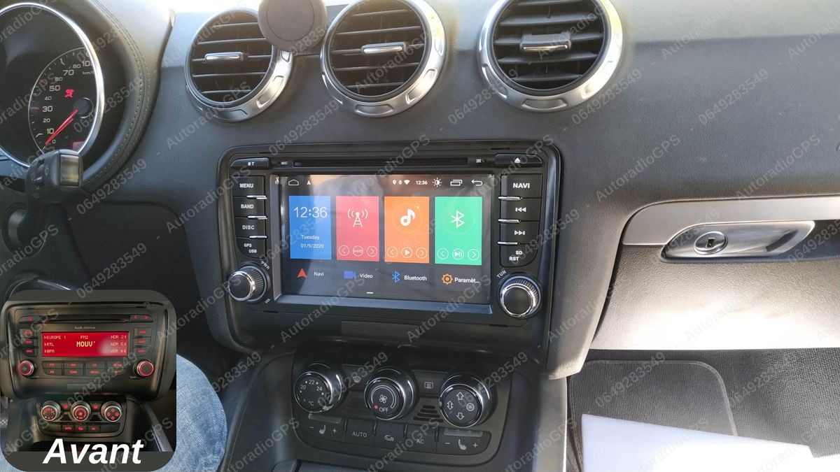 AUTORADIO GPS style origine AUDI A3 - CarPlay / Android / A4 A5 Q3 Q5 TT -  Équipement auto