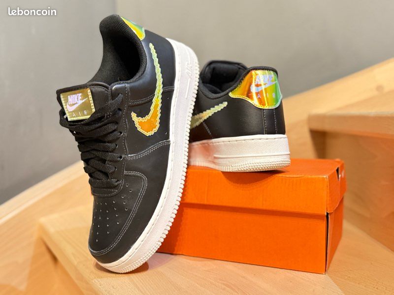 Iridescent Pixel Air Force One Pixel Negro Nike Air Force (série