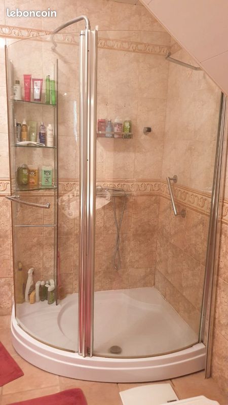 Cabine de douche quart de cercle avec receveur neuve (image 1)