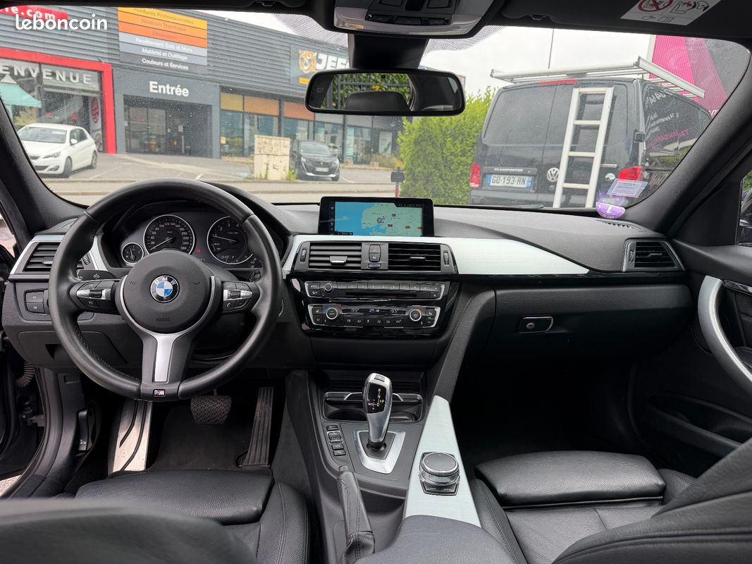 BMW SERIE 3 F30 LCI 318i 2.0L 136 ch M Sport A / TOIT OUVRANT / CUIR / TETE HAUTE (image 2)