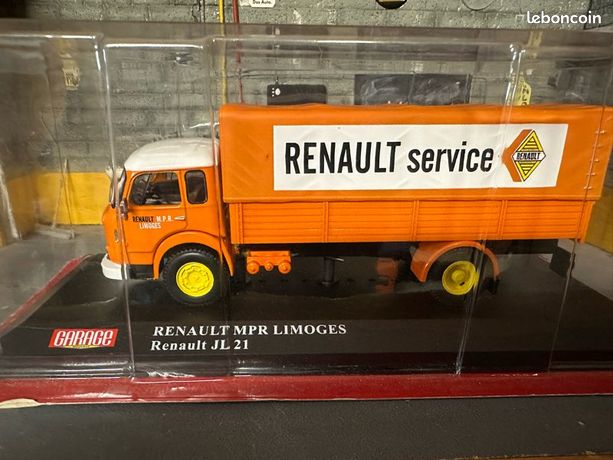 RENAULT SAVIEM JL 21 - Camion Plateau Bâché « RENAULT Service