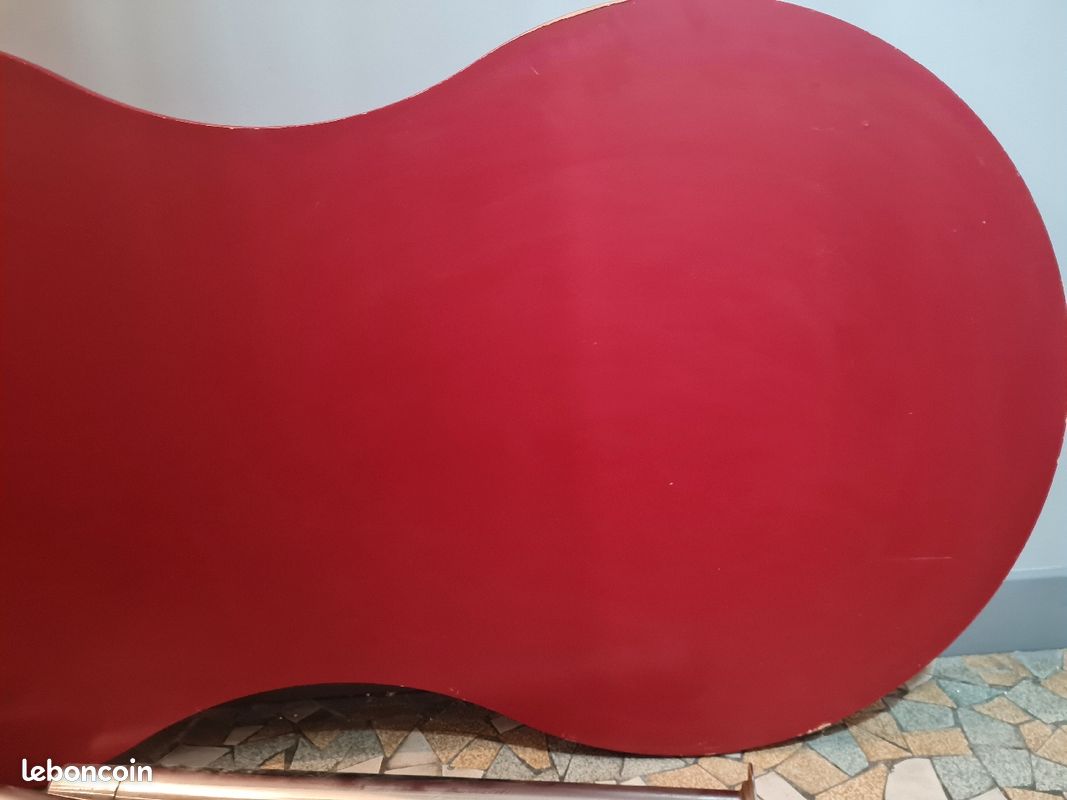 Table rouge vintage hauteur réglable (image 3)