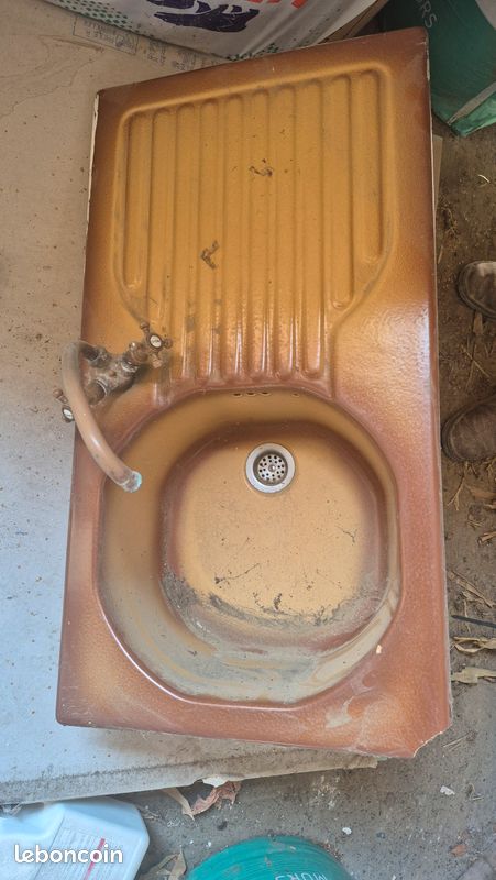 évier / lavabo vintage marron (image 1)