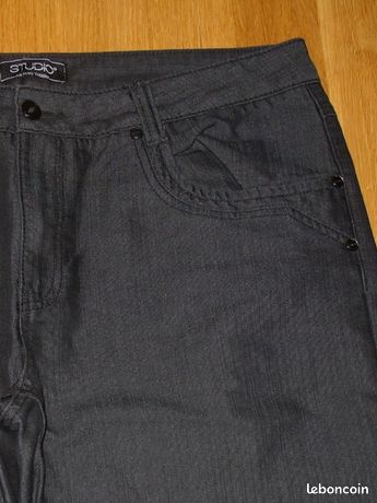 Pantalon Femme Armand Thiery Taille 46 (2XL) - Rouge - Coton/Élasthanne - Skinny - Comme Neuf