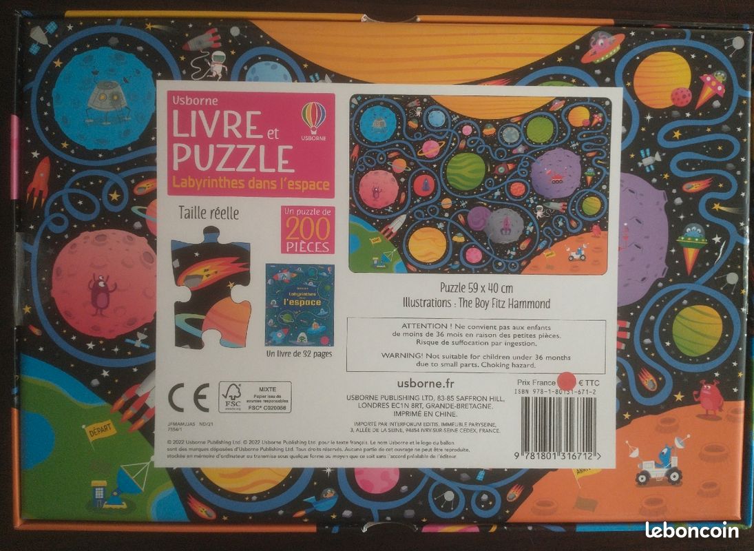 Jeu Livre et Puzzle Labyrinthe dans l'espace (image 2)