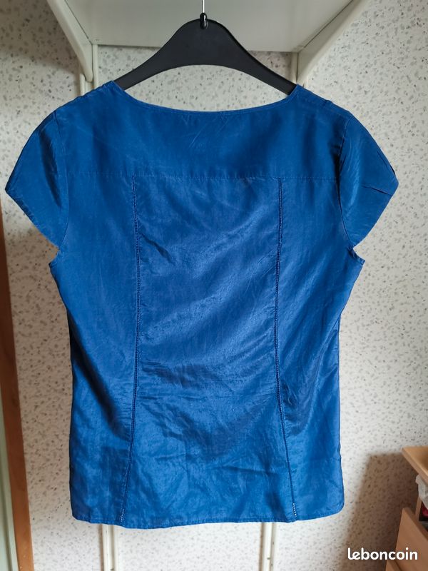 Blouse bleu marine H&M (image 3)