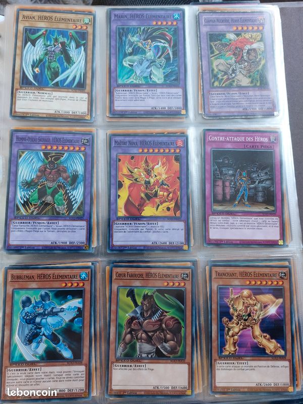 Carte Yu Gi Oh lot de cartes hros - Collection