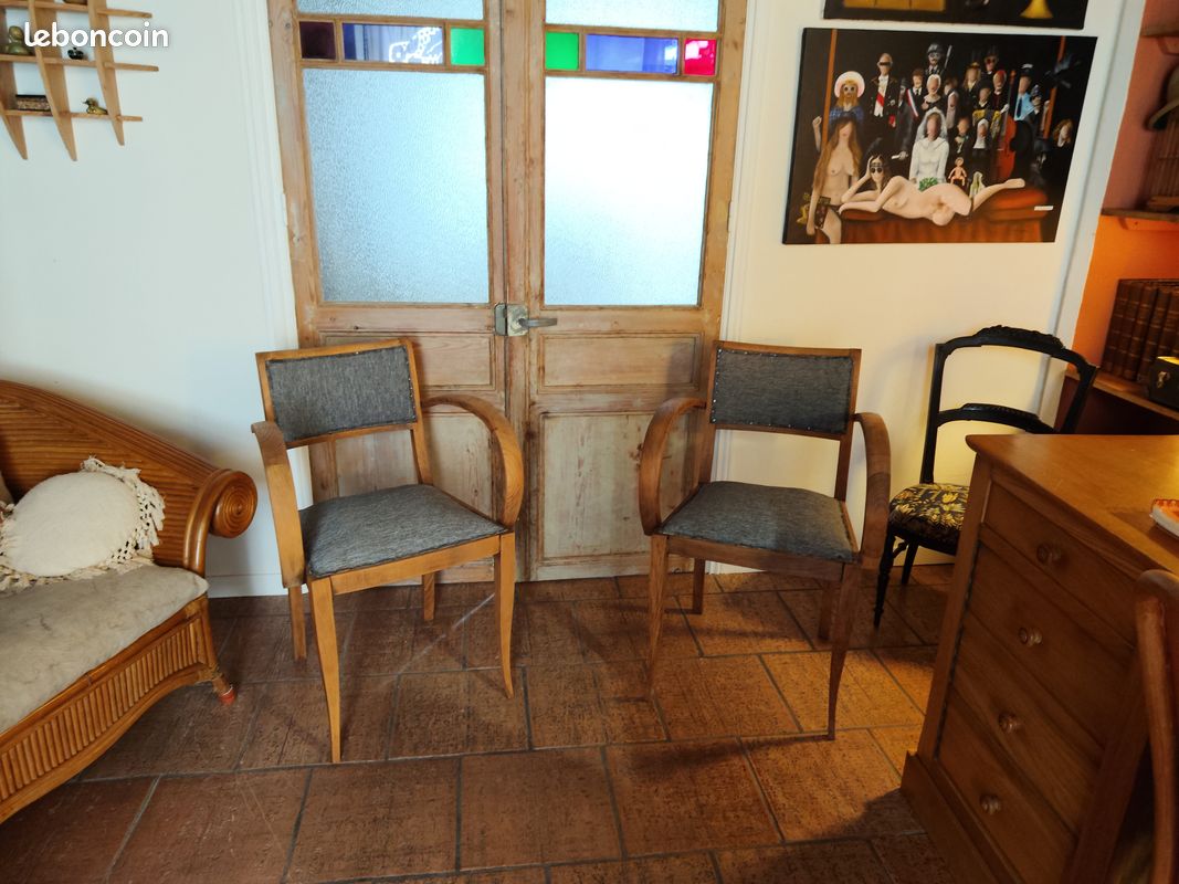 Paire de fauteuils Art déco (image 1)