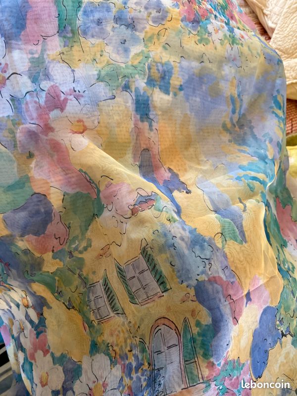 Coupon tissus voile 75 par 150 cm (image 1)