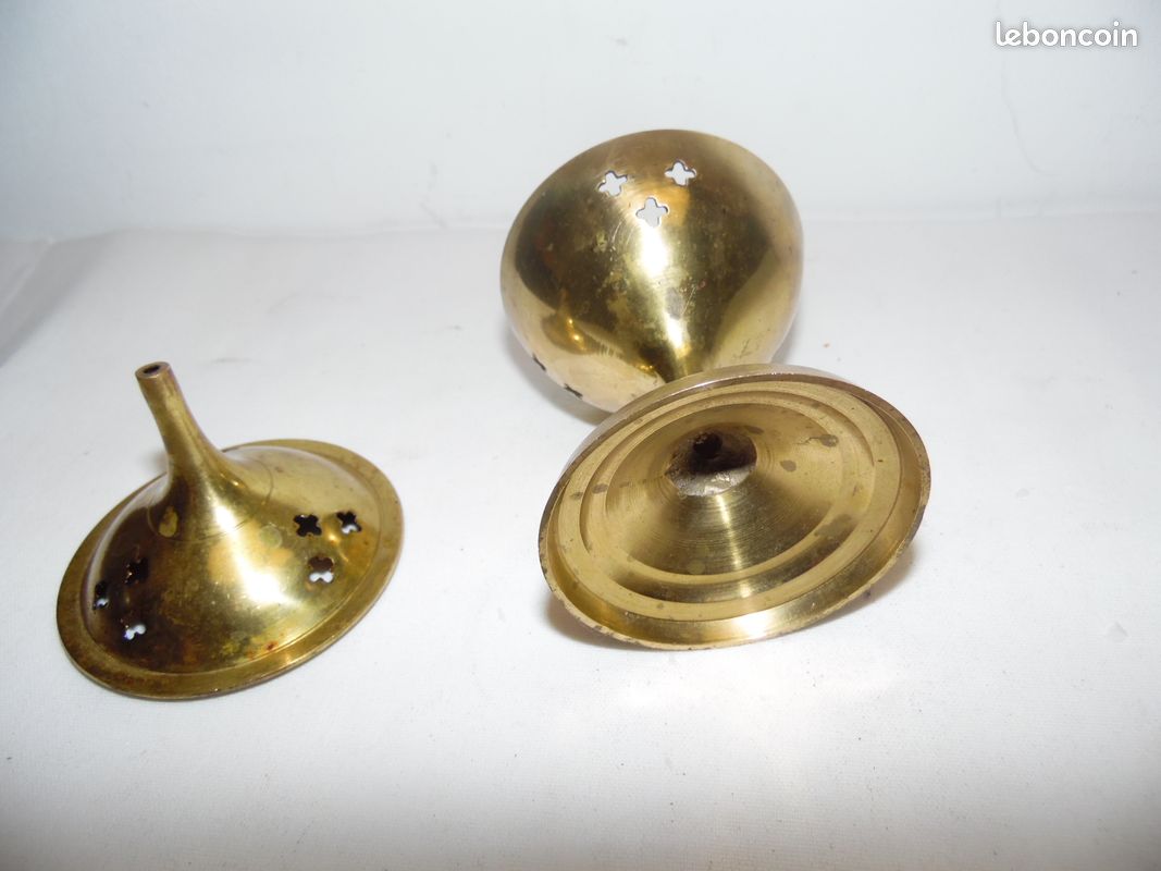 Brûle-encens, petit, en laiton (image 4)