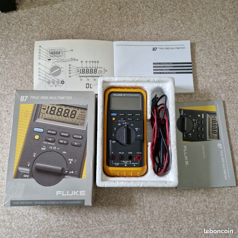 Multimètre Pro Fluke 87 True RMS (image 1)