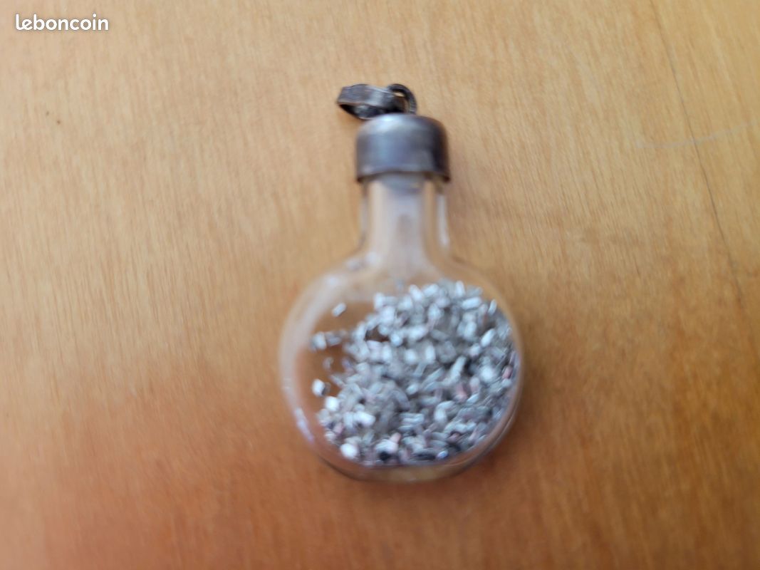 Pendentif verre et argent 925, vintage (image 2)
