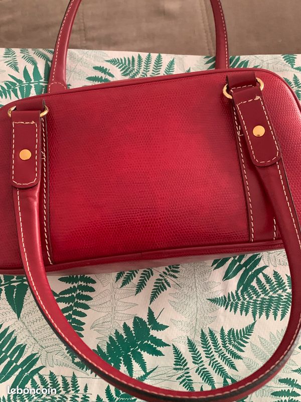 Sac à main Lancel rouge gamme Elsa (image 2)